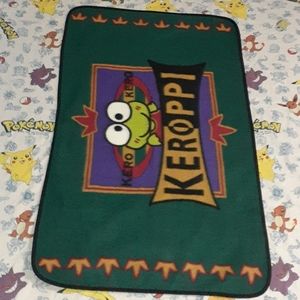 New 1997 Keroppi Sanrio Fleece Blanket Vintage 90s
